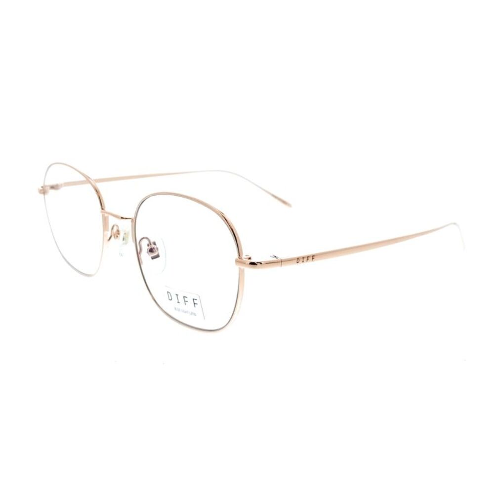 Diff VDFREID51RGOL Rose Gold Round Unisex Optical Frames